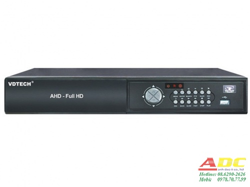 Đầu ghi hình 4 kênh camera IP và 8 kênh camera HD-CVI VDTECH VDT-3600N.1